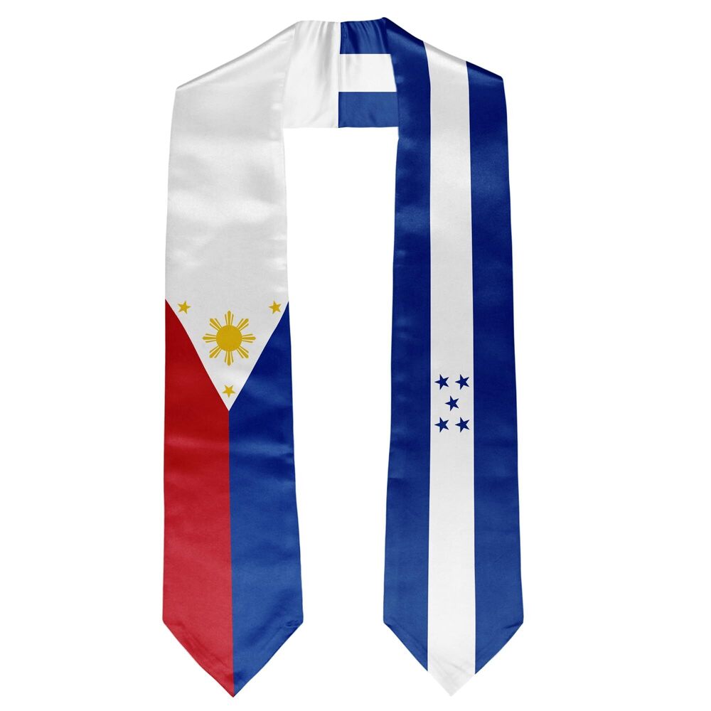 2938 Graduation Stole Sash Philippines Honduras Flag Graduation Stole Sash